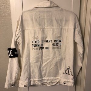 panic at the disco white jean jacket